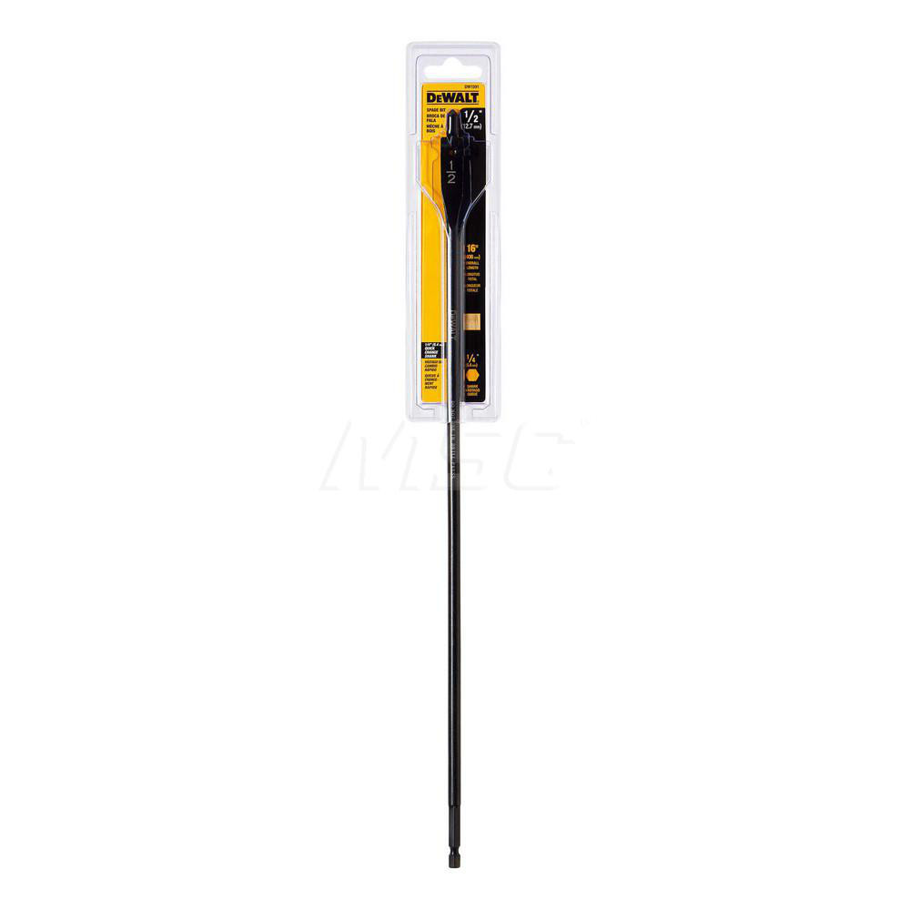 DeWALT SpadeBlade Drill Bit 1/2" Drill Bit, High Speed Steel MSC