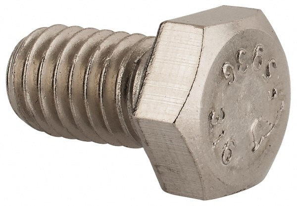 Value Collection R80064410 Hex Head Cap Screw: 3/8-16 x 5/8", Grade 316 Stainless Steel, Uncoated Image