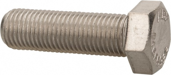 Value Collection R80064449 Hex Head Cap Screw: 3/8-24 x 1-1/4", Grade 316 Stainless Steel, Uncoated Image