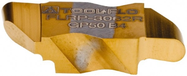 Tool-Flo 593862RN4C Grooving Insert: FLRP3062 GP50, Solid Carbide 