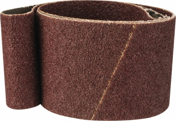 Abrasive Belt: 2" Wide, 30" Long, 60 Grit, Aluminum Oxide