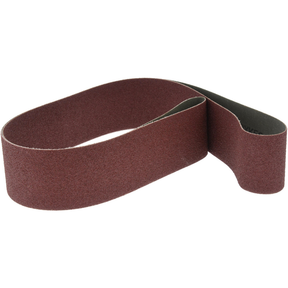 Abrasive Belt: 2" Wide, 48" Long, 100 Grit, Aluminum Oxide