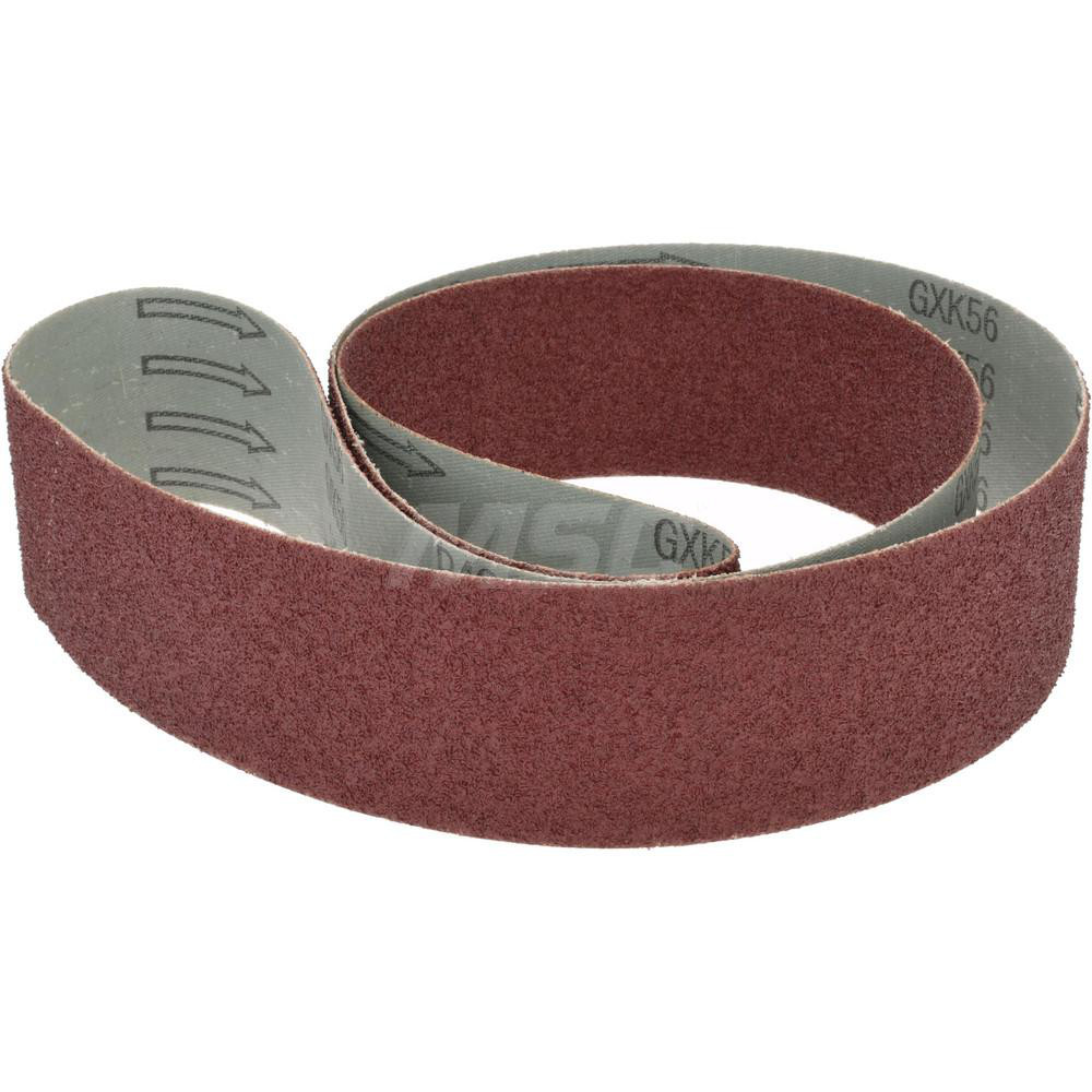 Abrasive Belt: 2" Wide, 60" Long, 40 Grit, Aluminum Oxide
