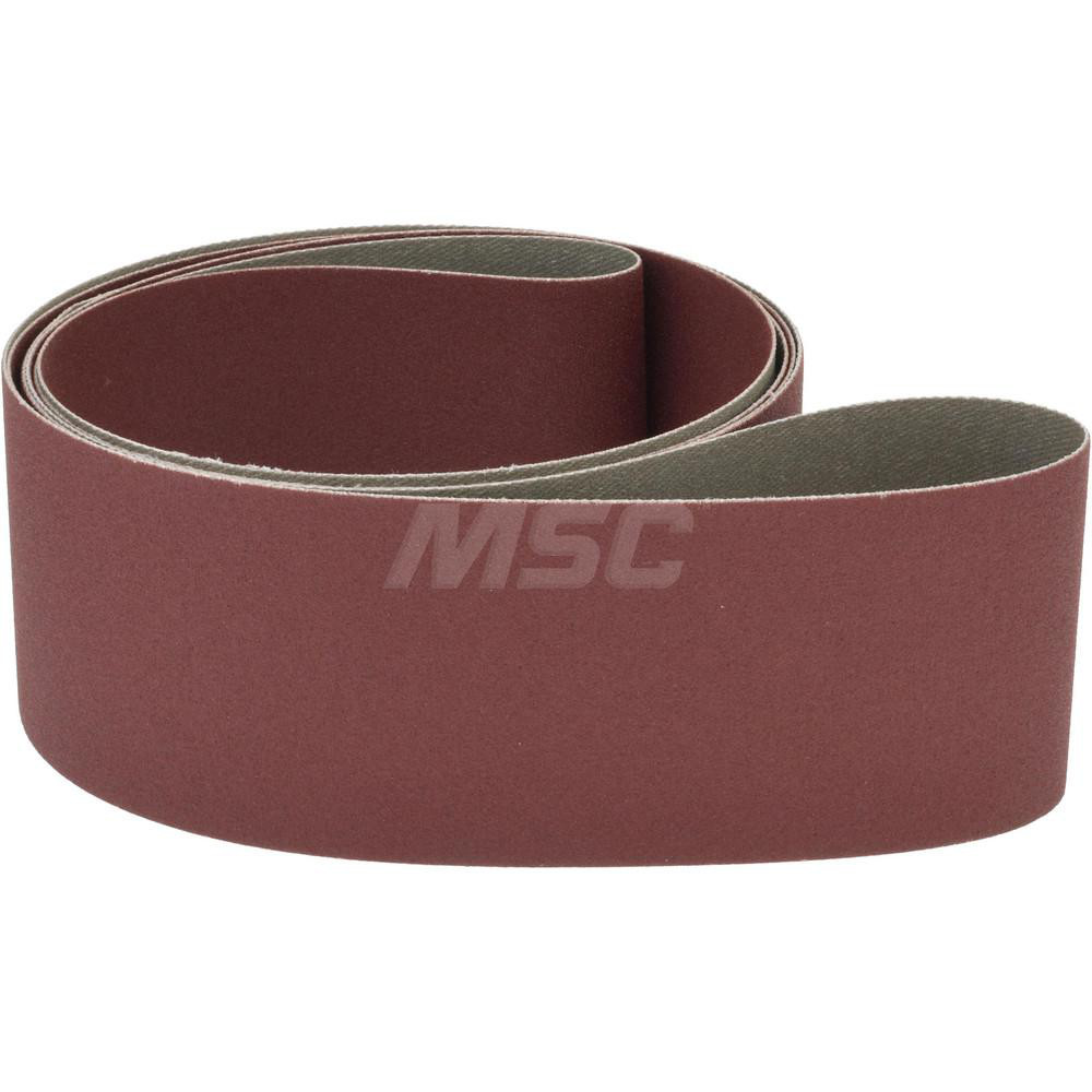 Abrasive Belt: 2" Wide, 72" Long, 240 Grit, Aluminum Oxide