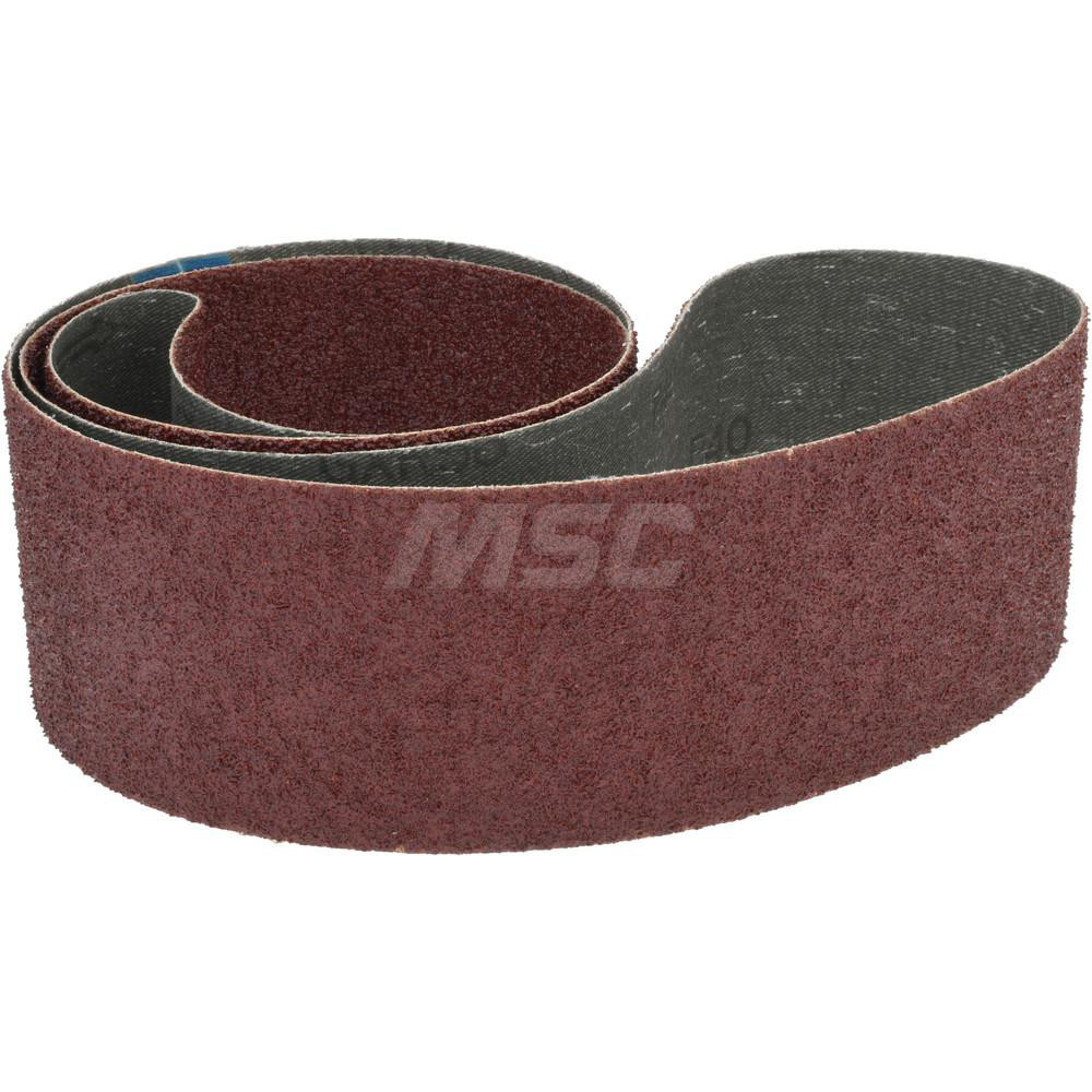 Abrasive Belt: 2-1/2" Wide, 48" Long, 40 Grit, Aluminum Oxide