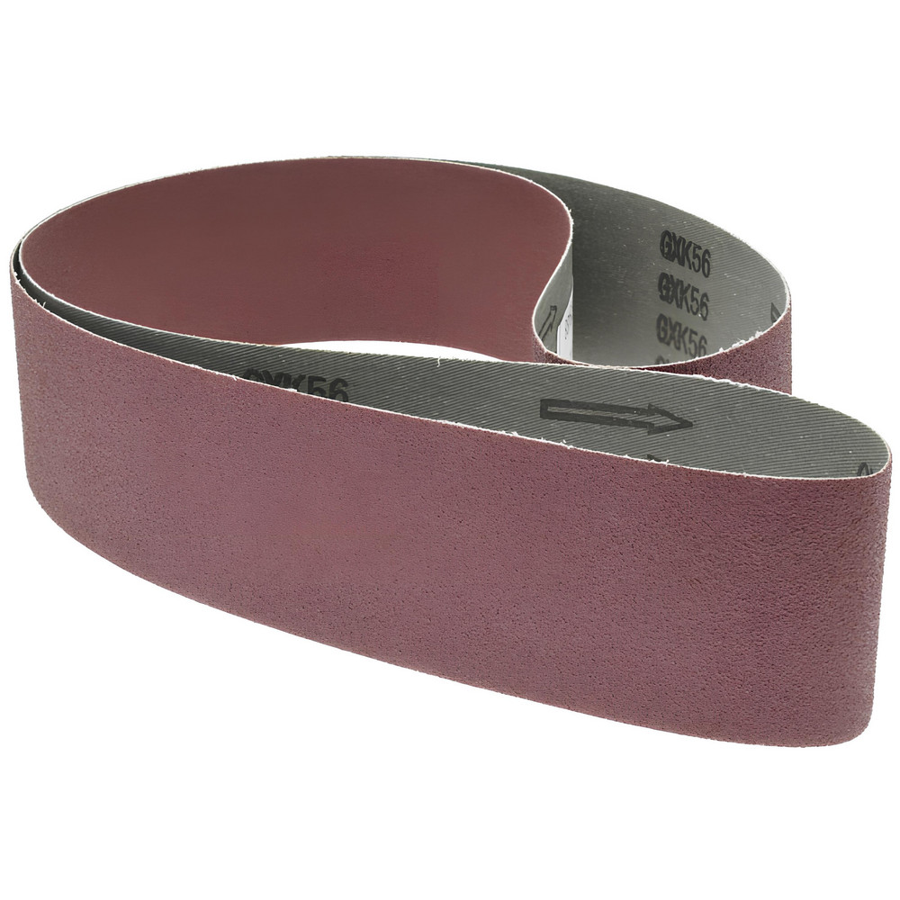 Abrasive Belt: 2-1/2" Wide, 60" Long, 100 Grit, Aluminum Oxide