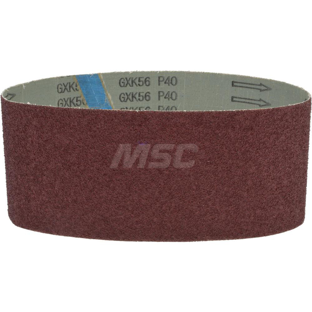 Abrasive Belt: 4" Wide, 24" Long, 40 Grit, Aluminum Oxide
