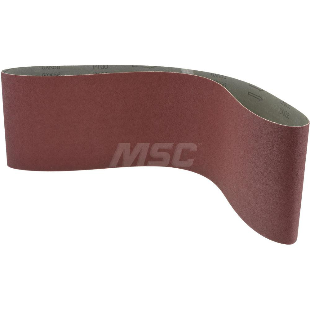 TruMaxx 6" Wide x 48" OAL, 100 Grit, Aluminum Oxide Abrasive Belt 85576742 MSC Industrial