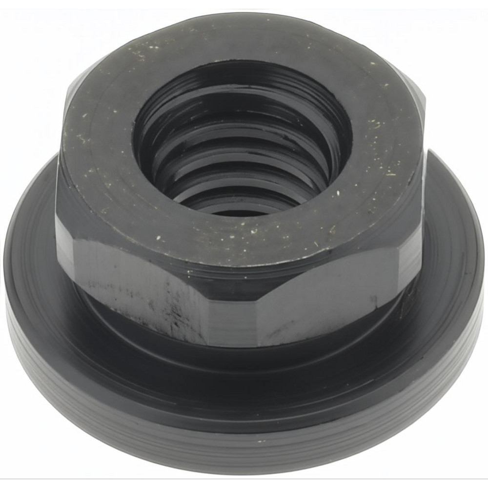 5/16-18  Steel Black Oxide Spherical Flange Nut