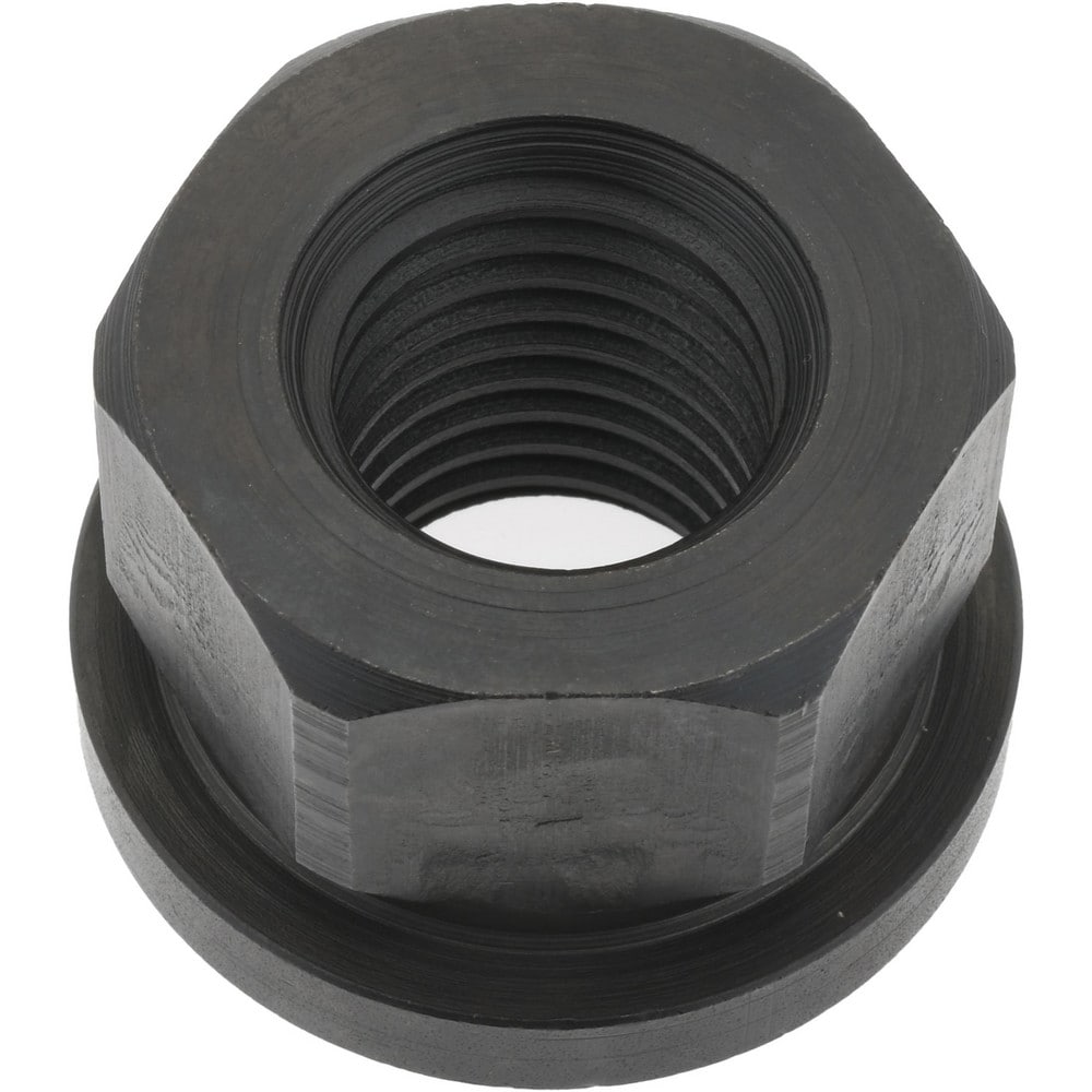 7/8-9  Steel Black Oxide Spherical Flange Nut