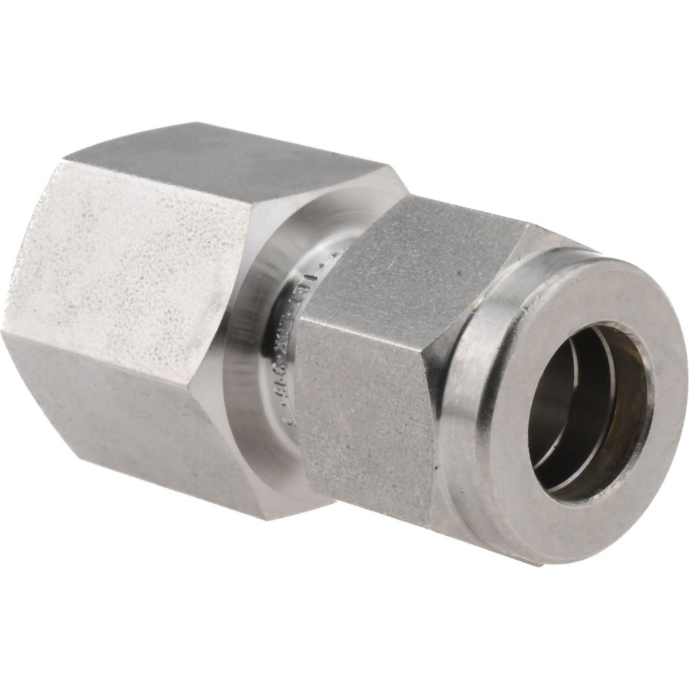 Compression Tube Connector: 1/4" Thread, Compression x FNPT