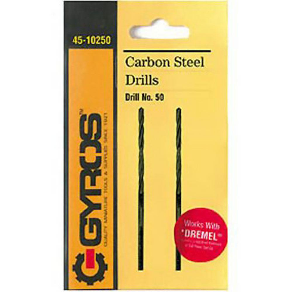Irwin 3-Pack #50 Drill Bits - .0700 Inch (1.78mm) High-Speed Steel Bits