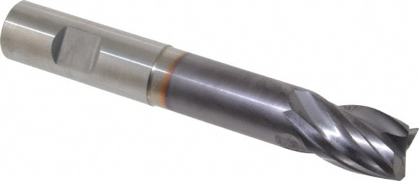 Niagara Cutter 17002927 Corner Radius End Mill: 3/4" Dia, 1" LOC, 0.03" Radius, 4 Flutes, Solid Carbide 