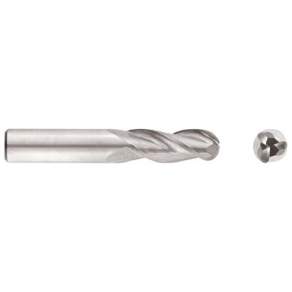 Niagara Cutter 17003791 Ball End Mill: 0.2813" Dia, 0.8125" LOC, 3 Flute, Solid Carbide Image