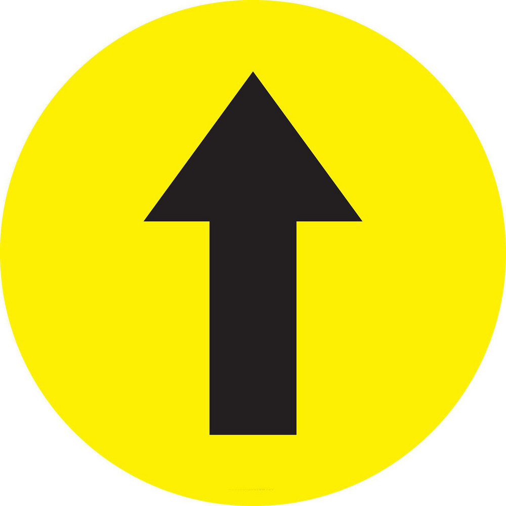 Mighty Line - Adhesive Backed Floor Signs: Message Type: Traffic ...