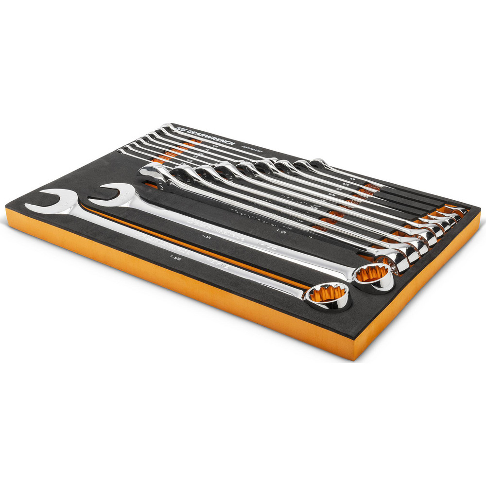 GEARWRENCH Long Pattern Combination Wrench Set 19 Pc, 1/4 in 11/8