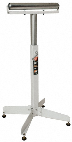 350 Lb Capacity Heavy-Duty Roller Support - 1 Roller, 2" Roller Width, 43" Overall Height, 16" OAL