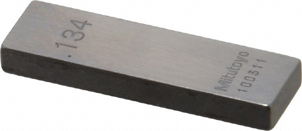 Mitutoyo 611174-531 Rectangle Steel Gage Block: 0.134", Grade 0 Image