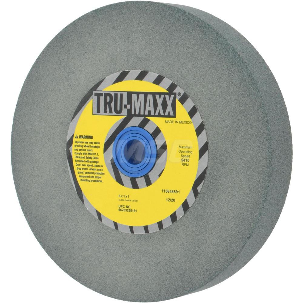 Tru-Maxx 66253255181 Bench & Pedestal Grinding Wheel: 6" Dia, 1" Thick, 1" Hole Dia, Silicon Carbide Image