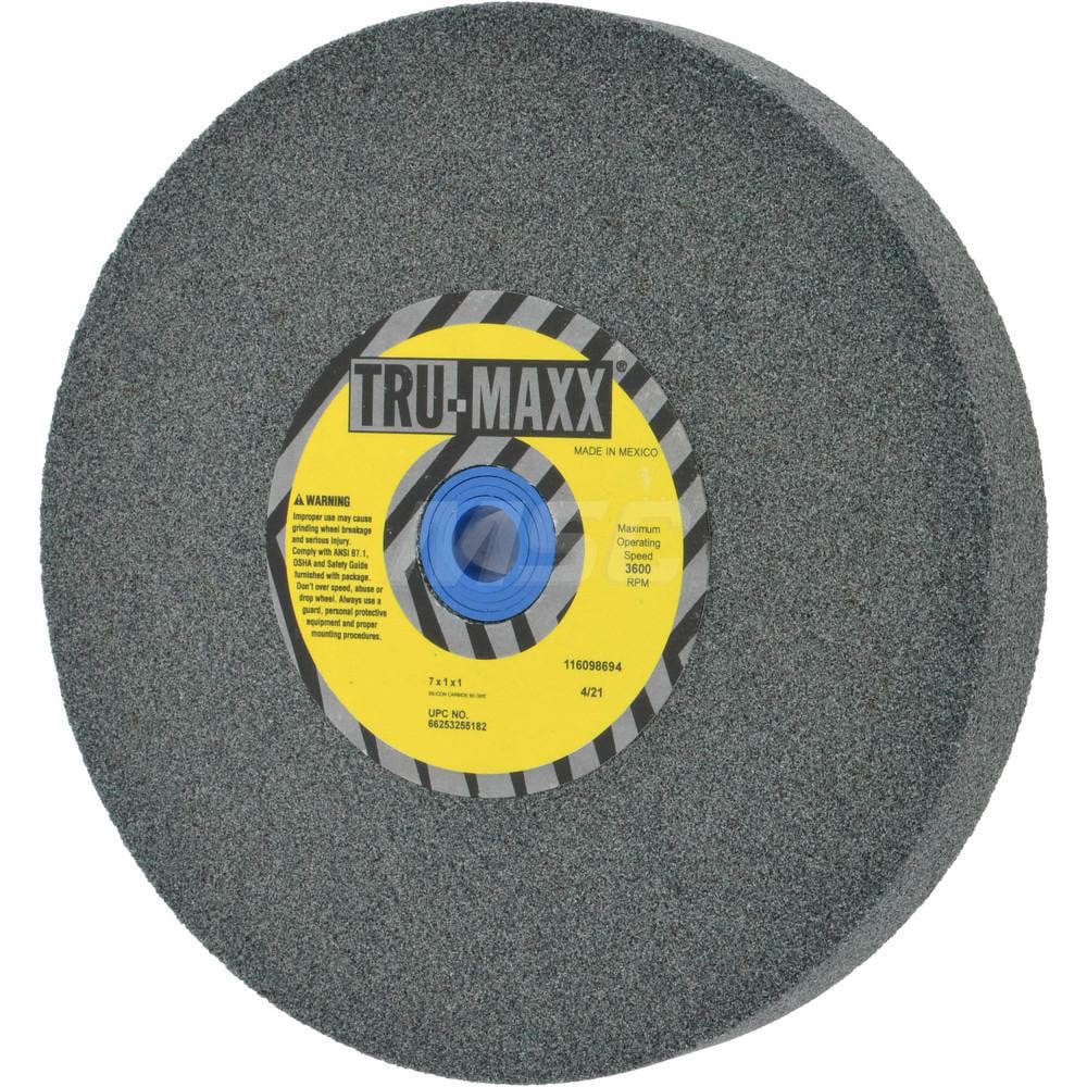 Tru-Maxx 66253255182 Bench & Pedestal Grinding Wheel: 7" Dia, 1" Thick, 1" Hole Dia, Silicon Carbide Image