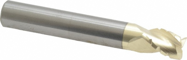95171858 Roughing & Finishing End Mill: 3/8" Dia, 3 Flutes, Square End, Chipbreaker, Solid Carbide  