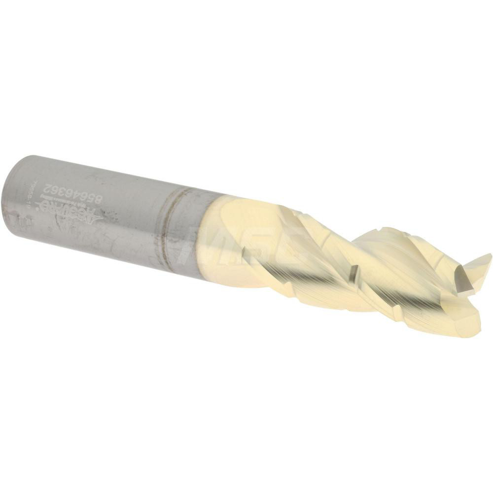2500478 Roughing & Finishing End Mill: 1/2" Dia, 3 Flutes, Square End, Chipbreaker, Solid Carbide  