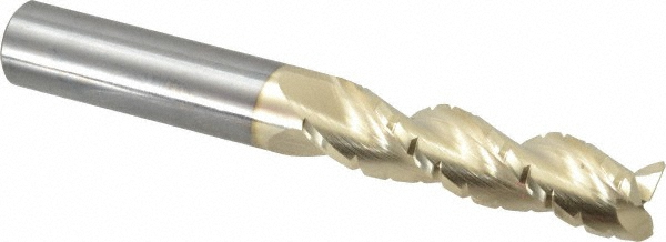 Accupro CBC35062540C5 5/8" Diam 3-Flute 37&deg; Solid Carbide Square Roughing & Finishing End Mill Image