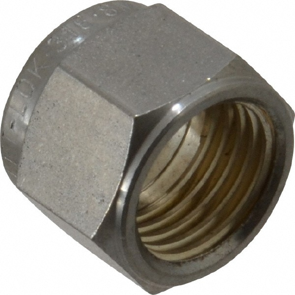 Compression Tube Nut: 1/2-20" Thread, FNPT