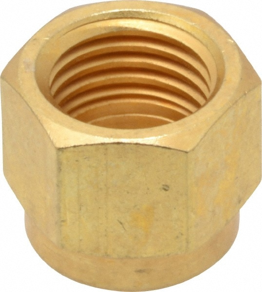 Compression Tube Nut: 1/4" Thread, 1/4" Tube OD, FNPT