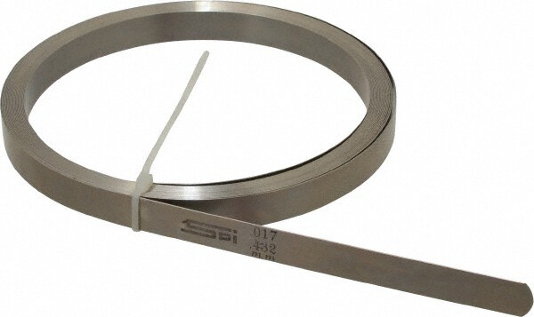 SPI 91-434-1 Feeler Stock Roll: 0.017" Thick, 1/2" Wide, 25 Long, High Carbon Steel Image