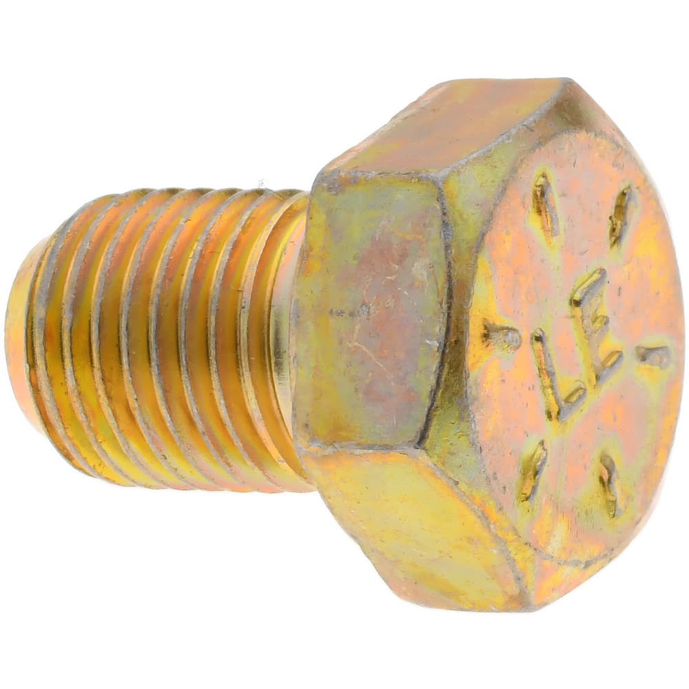 Value Collection Hex Head Cap Screw: 3/8-24 x 1/2″, Grade Steel, Zinc  Yellow Dichromate Finish 85727055 MSC Industrial Supply