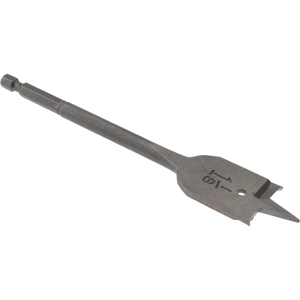 Spade-Blade Drill Bit: 1-1/8" Drill Bit, Steel