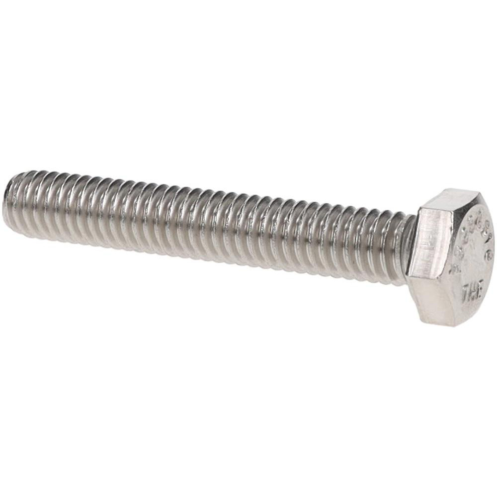 Value Collection 203124 Hex Head Cap Screw: 5/16-18 x 2", Grade 316 Stainless Steel, Uncoated Image