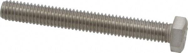 Value Collection R80324942 Hex Head Cap Screw: 3/8-16 x 3", Grade 316 Stainless Steel, Uncoated Image