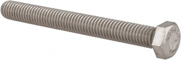 Value Collection R80324911 Hex Head Cap Screw: 3/8-16 x 3-1/2", Grade 316 Stainless Steel, Uncoated Image