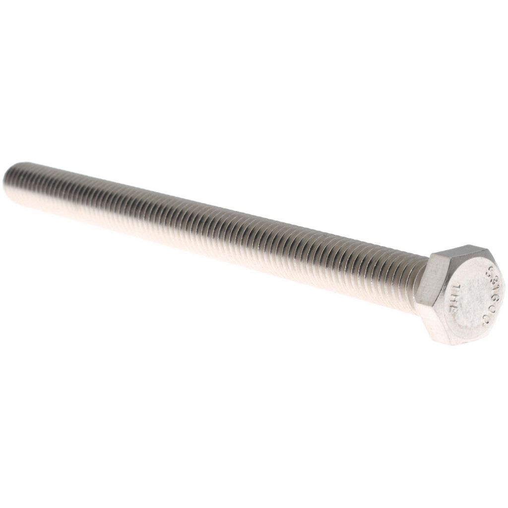 Value Collection R80324923 Hex Head Cap Screw: 3/8-16 x 5", Grade 316 Stainless Steel, Uncoated Image