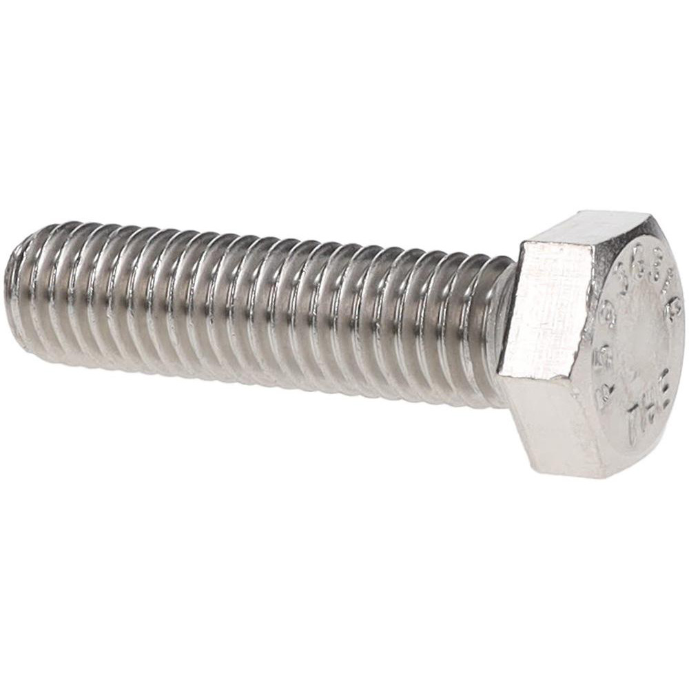Value Collection 202783 Hex Head Cap Screw: 1/2-13 x 2", Grade 316 Stainless Steel, Uncoated Image