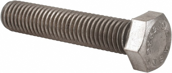 Value Collection 3107 Hex Head Cap Screw: 1/2-13 x 2-1/2", Grade 316 Stainless Steel, Uncoated Image