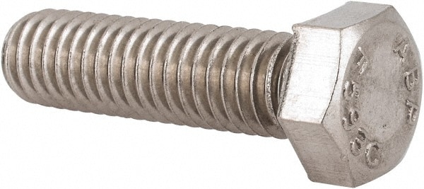 Value Collection R80326960 Hex Head Cap Screw: 3/8-16 x 1-3/8", Grade 18-8 Stainless Steel, Uncoated Image