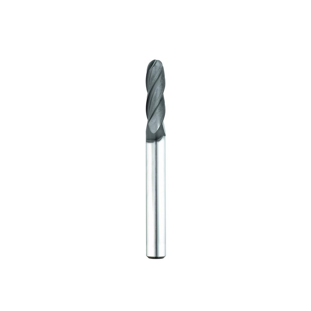 Niagara Cutter 17005005 Ball End Mill: 0.5" Dia, 1" LOC, 4 Flute, Solid Carbide Image