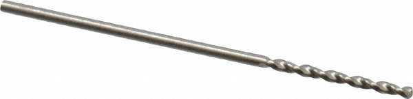 Guhring Jobber Length Drill Bit: 1.10 mm (0.0433) Dia, 130 deg, Cobalt - Straw Finish, 36.51 mm OAL, Right Hand Cut, Parabolic Flute, Straight Shank