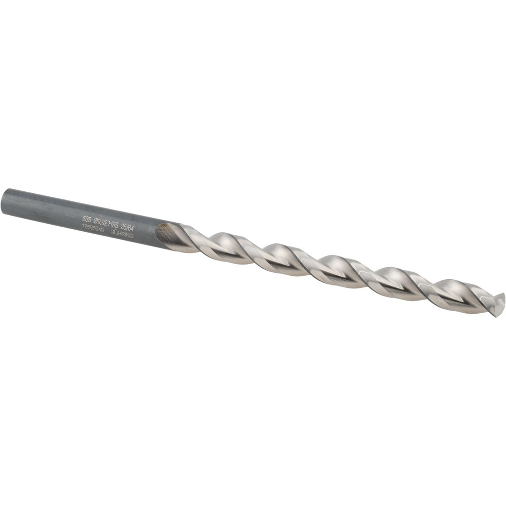 Taper Length Drill Bit: Series 535, 25/64" Dia, 130 ° Point, High Speed Steel