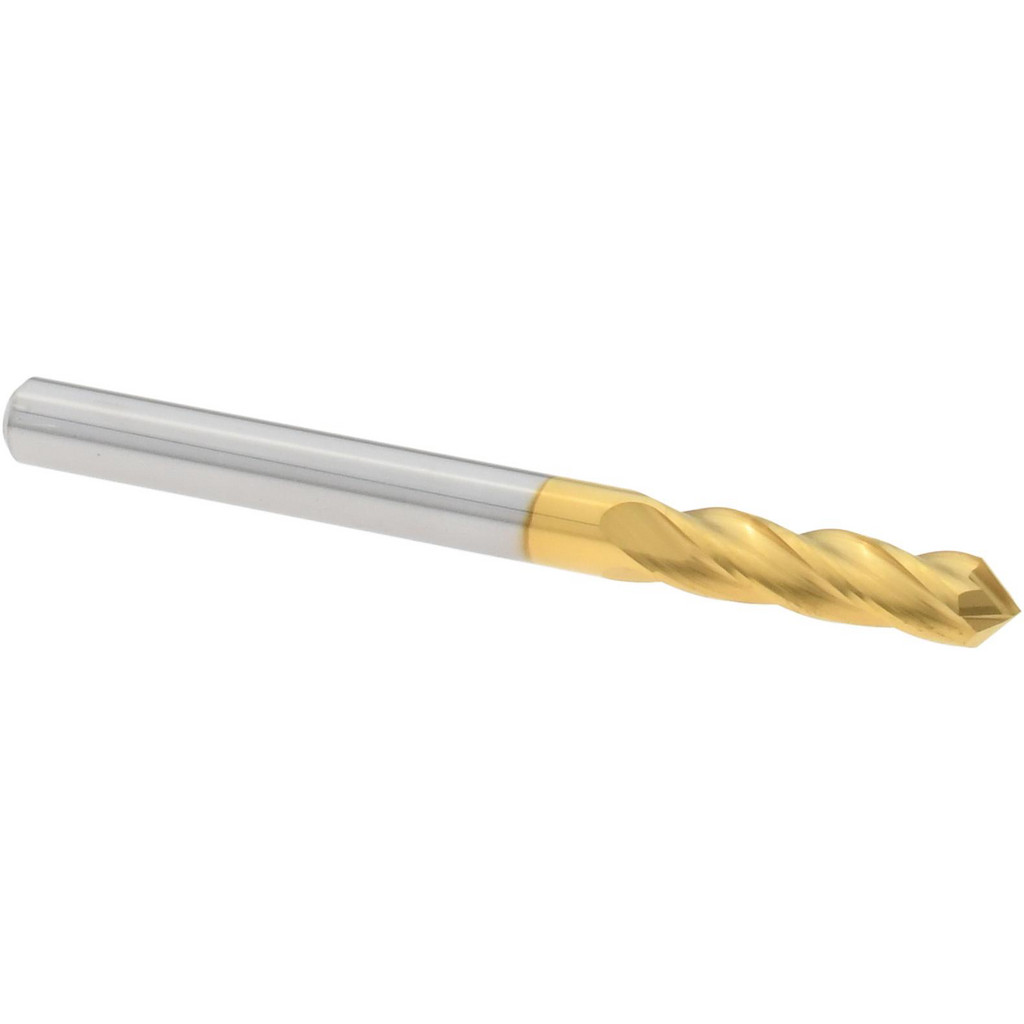 Harvey Tool 15308-C1 Drill Mill: 1/8" Dia, 1/2" LOC, 4 Flutes, 90 &deg; Point, Solid Carbide Image