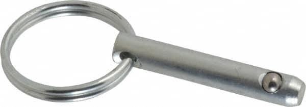 Gibraltar 1/4" Pin Diam 1-1/2" Long Zinc Plated Steel Ball Lock Hitch Pin 1... 