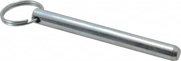 Gibraltar - 3/8″ Pin Diam, 3-1/2″ Long, Zinc Plated Steel Ball Lock Hitch  Pin - 65069528 - MSC Industrial Supply