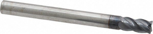 SGS 36507 Corner Radius End Mill: 3/16" Dia, 3/8" LOC, 0.01 to 0.015" Radius, 4 Flutes, Solid Carbide Image