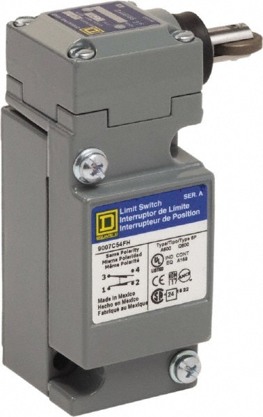 Square D 9007C54FH General Purpose Limit Switch: SPDT, NC, Plunger, Top Image