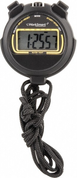 Water Resistant Digital Stopwatch with Lap Counter