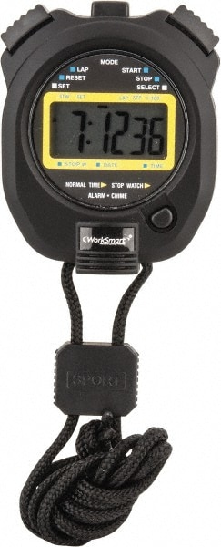 LCD Digital Stopwatch with Split Counter