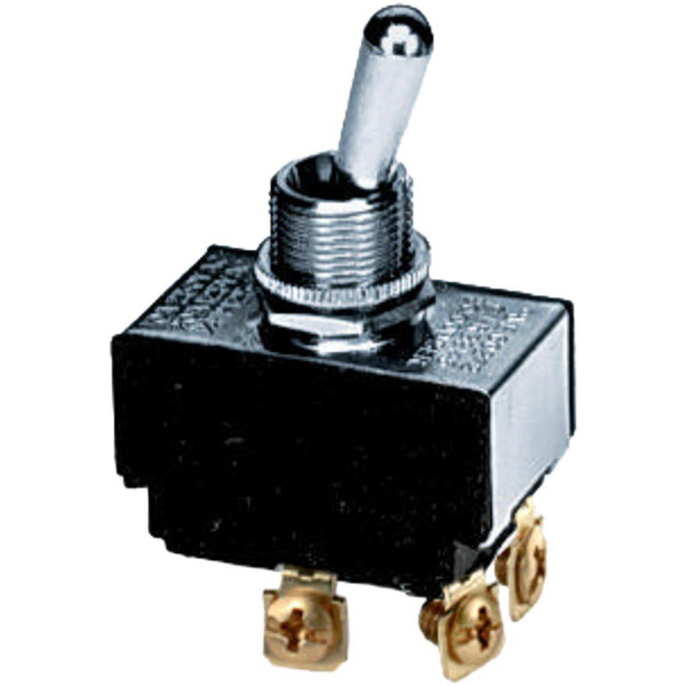 Hubbell Wiring Device-Kellems Toggle Switches: Switch Type: Heavy-Duty; Switch Sequence: Off-On; Contact Form: DPST; Actuator Type: Bat Handle, Toggle